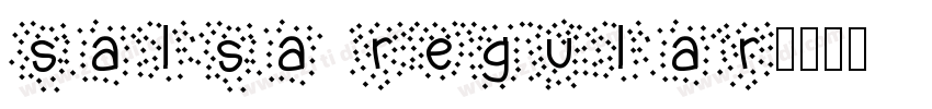 salsa Regular字体转换